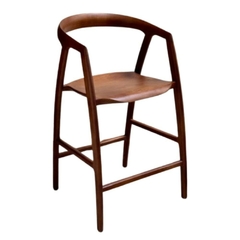 Banqueta de madera Bali Wengue con diseño moderno y elegante.