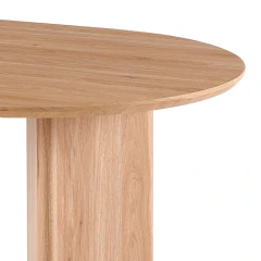 Mesa Luna de Madera Natural 160x90