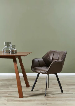 Sillon Shelby Ecocuero Marrón - comprar online