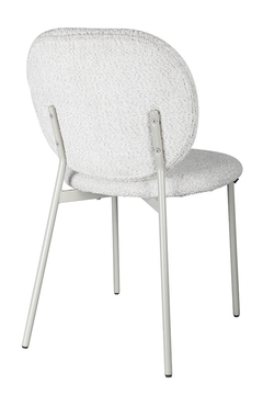 Silla Dina Chenille base Beige