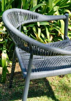 Silla Alamo Asiento Ratan Aluminio de Exterior
