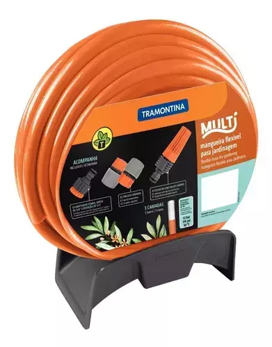 Manguera Super Flex 1/2 20M 3 capas c/Accesprios y soporte Tramontina 79324/201