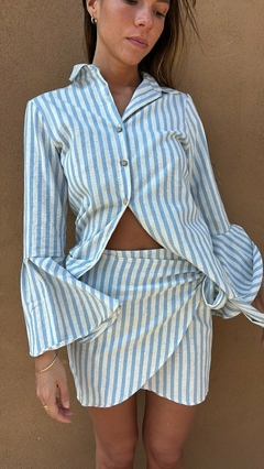 Camisa Begonia Celeste - comprar online