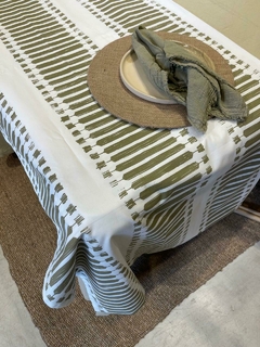 Mantel Rayas Olive 3,50 mts en internet