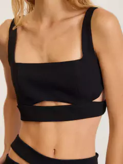 Top Cierre Negro - comprar online