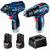 Combo Taladro 12v GSB 12V - 30 BT + Llave Impacto GDR 120 BT Bosch