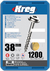 Tornillos Zinc Kreg Sml-c150 De 1 1/2 38mm X 1200 Unidades