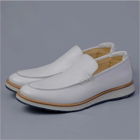 Sapato Masculino Branco Chelsea