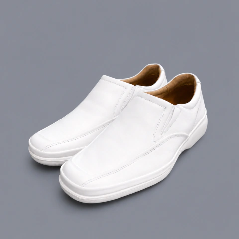 Sapato Masculino Branco Pipper Anti Tensor