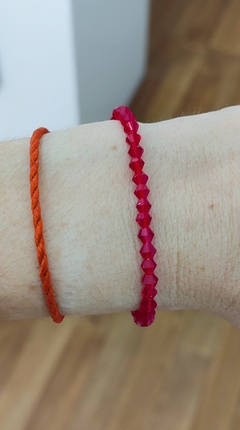 Pulsera Cristal Chico Roja