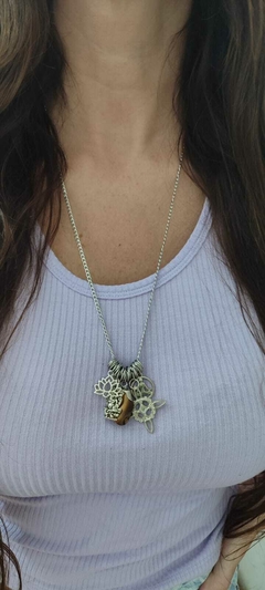 Collar Amuleto Ojo de Tigre - comprar online