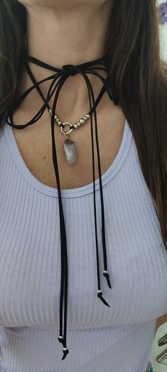 Collar Lazo Agata Violeta - comprar online