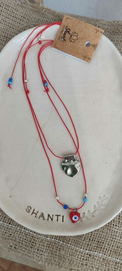Collar doble ojito turco