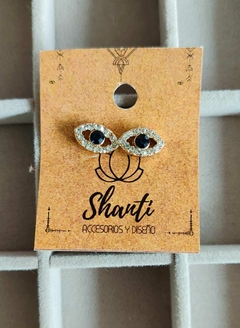 Aros Ojito Cubic Gold