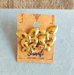 Aros Mariposa Doble Gold
