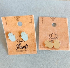 Aros Hamsa Gold y Silver