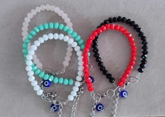 Pulsera Cristal Checo Con Prendedor