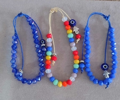 Pulseras Cristal Checo Regulables