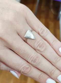 Anillo Triangulo Plata