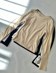 Remera blanca escote redondo - comprar online