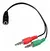 CABLE SPLITTER 3,5 MINI PLUG (H) A MICROFONO Y AURICULAR (M) NETMAK NM-C50 en internet
