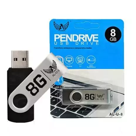 Pendrive 8GB Pen Drive De Alta Qualidade AL-U-8 - Altomex - ALTOMEX