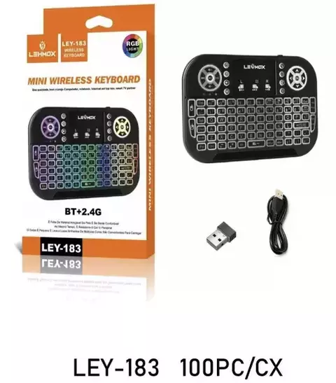 Mini Teclado Sem Fio Wireless Lehmox LEY-183