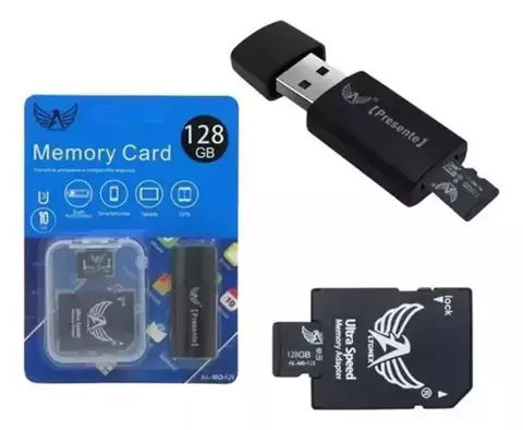 Cartão de Memória 128GB C/ Adaptador USB - Altomex - AL-MO-128