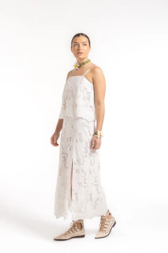 FALDA AMELIA BLANCO - comprar online