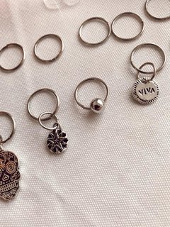 #A00112 - Hair Rings • PACK ARUBA • - LuniShop