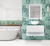 Azulejo Decorado Vidrio Impreso Hd 20x20 Naturaleza Tropical