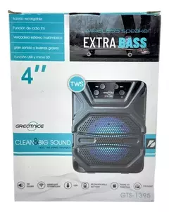 Parlante 4 Pulgada Portatil Inalambrico Bluetooth Recargable - comprar online