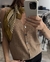 CHALECO BOTON CAMEL en internet
