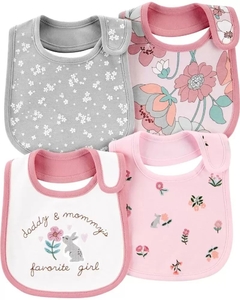 Pack de 4 baberos carters resistente al gua