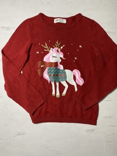 Sweater unicornio h&m talle 5/6 años