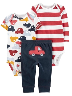 Conjunto 3 piezas carters 3 meses auto