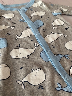 Enterito carters algodon 9meses ballenas - comprar online