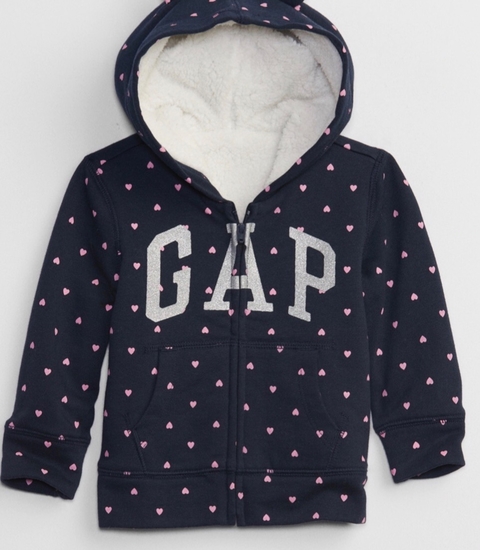 campera gap kids talle 5 corazones