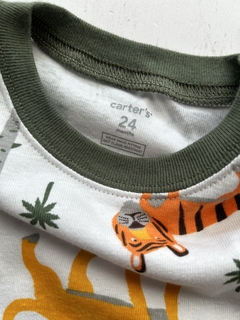 Remera carters talle 24 meses animales selva - comprar online