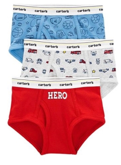 calzoncillos carter’s por 3 talle 6/7