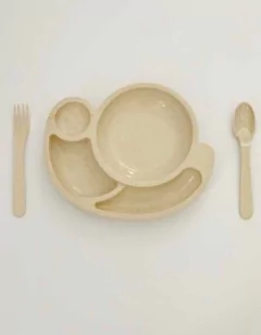 Platos De Niños Con Cubierto Modelo Caracol - comprar online