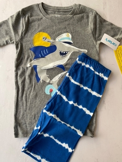 Conjunto algodon talle 10 años carters tiburon - comprar online