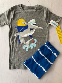 Conjunto algodon talle 10 años carters tiburon