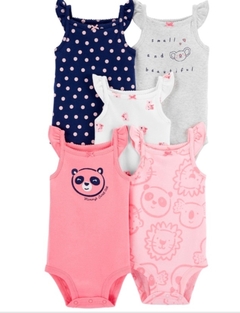 set de 5 bodys talle 9 meses - tienda online