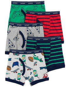 Pack de 5 calzoncillos carters talle 4/5