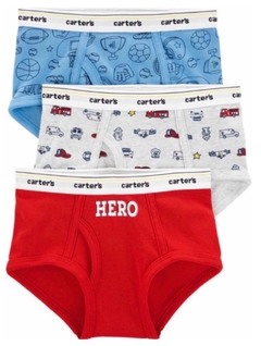 calzoncillos carter’s por 3 talle 6/7 - comprar online