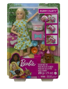 Muñeca barbie puppy party