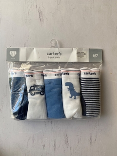 Pack 5 calzoncillos talle 6/7 carters