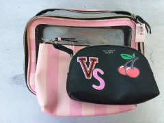 Set De 3 Porta Cosméticos Neceser Victorias Secret Or - Vida objetos decorativos