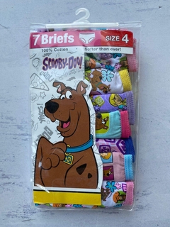 Pack de 7 bombachas scooby doo. talle 4